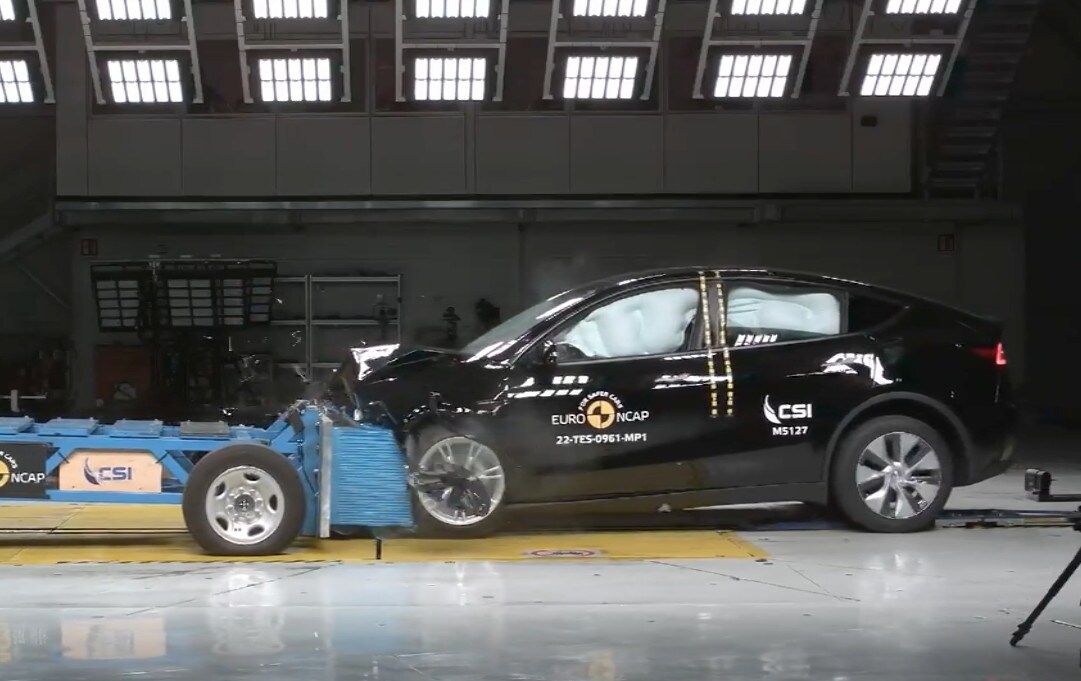 Tesla Model Y, il crash test Euro Ncap
