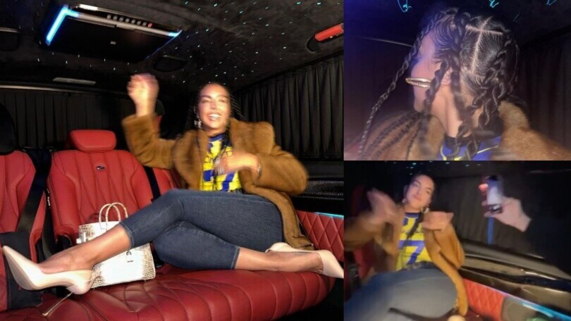 Georgina scatenata: che party di lusso in limousine per Lady Ronaldo!