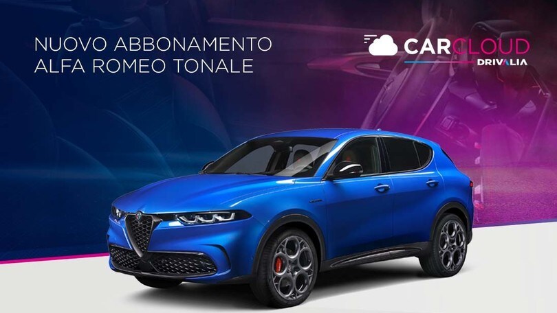 Alfa Romeo Tonale sarà disponibile in abbonamento CarCloud di Drivalia
