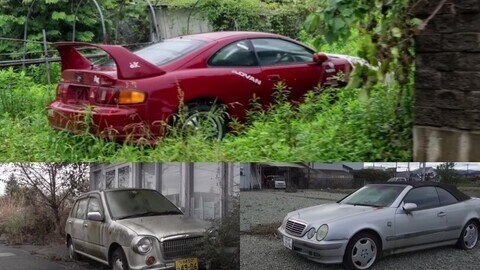 Fukushima e le auto abbandonate dopo lo tsunami