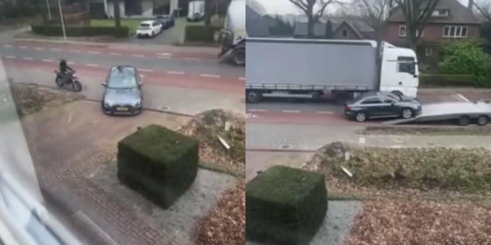 L'Audi nuova di zecca arriva a casa: clamoroso incidente alla consegna