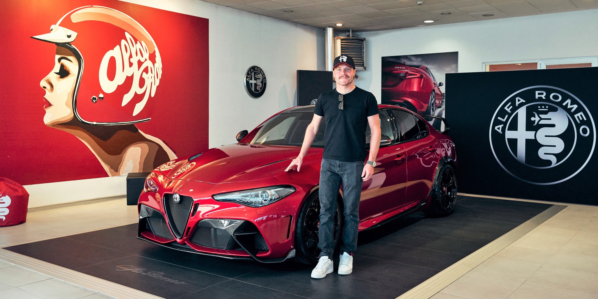 Valtteri Bottas, sua una delle 500 Alfa Romeo Giulia GTAm