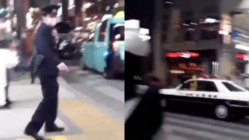 Quando il furto diventa comico: ruba l'auto ai poliziotti e poi li saluta