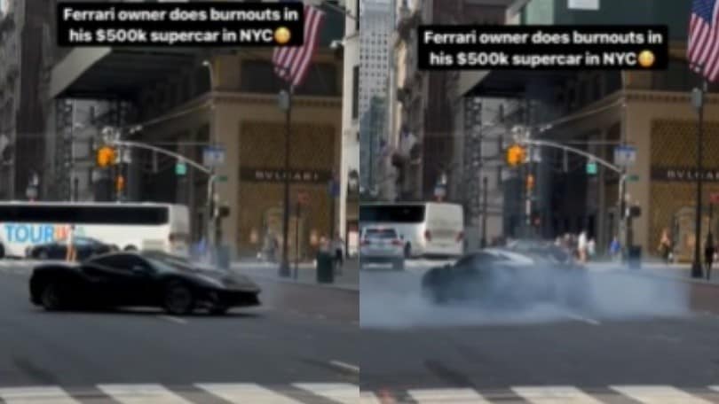 A New York la derapata della Ferrari 488 Pista vale 300mila euro!
