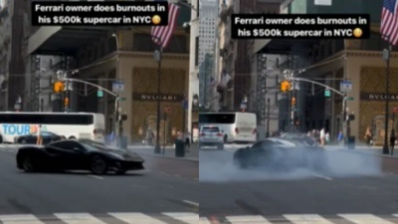 A New York la derapata della Ferrari 488 Pista vale 300mila euro!