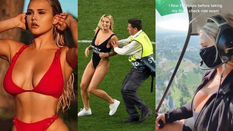 Vi ricordate della sexy invasione di Kinsey? Ora guida gli elicotteri!