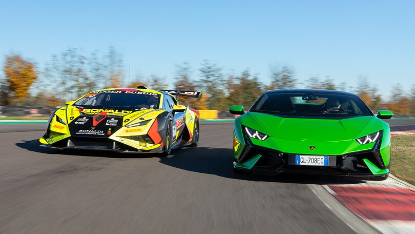 Lamborghini Huracán, stirpe da corsa: la Tecnica stradale vs la SuperTrofeo