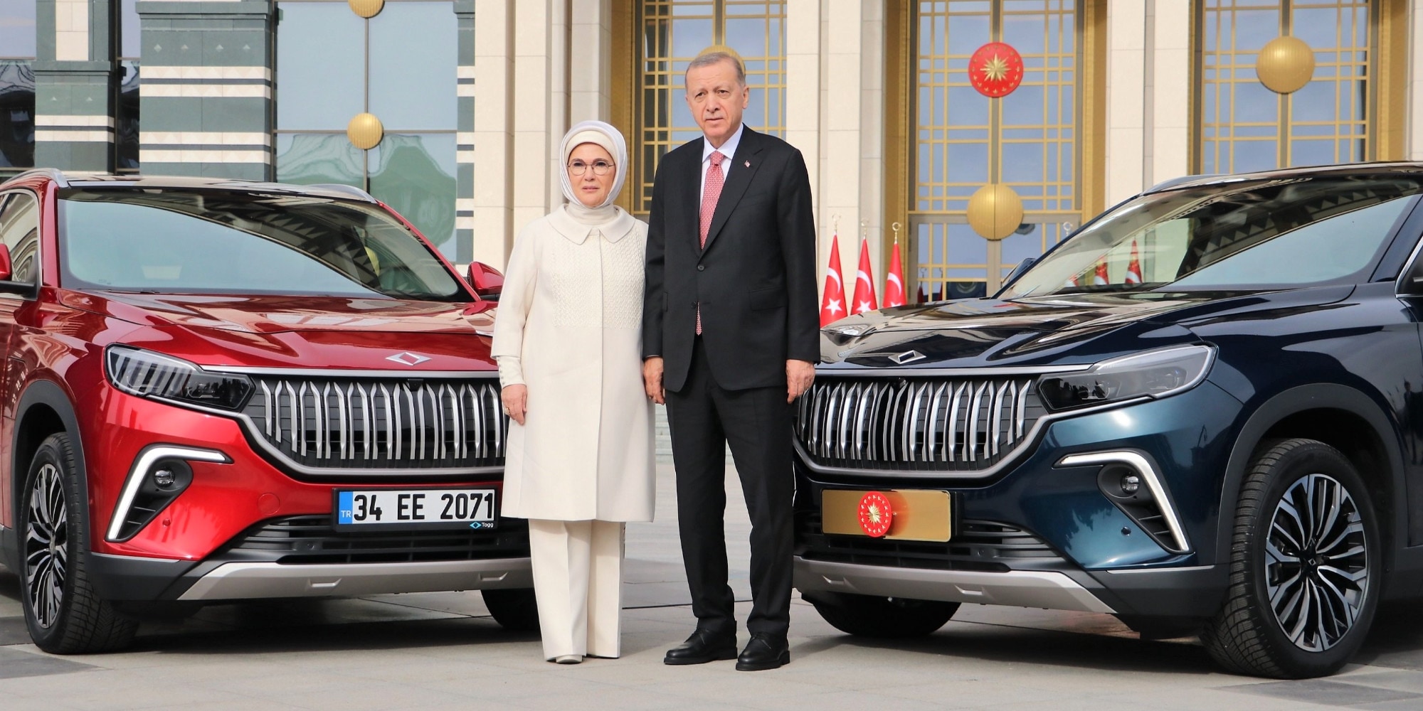 Togg T10X, il primo Suv elettrico turco consegnato a Erdogan