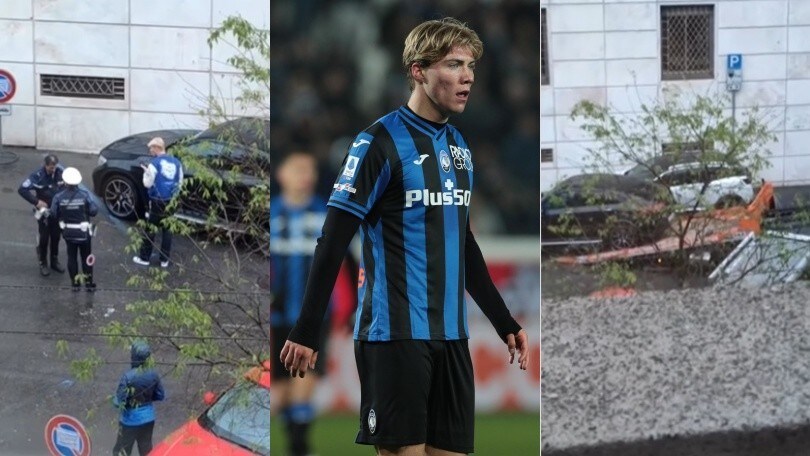 Rimosso il Suv in sosta vietata: il proprietario è... Hojlund!