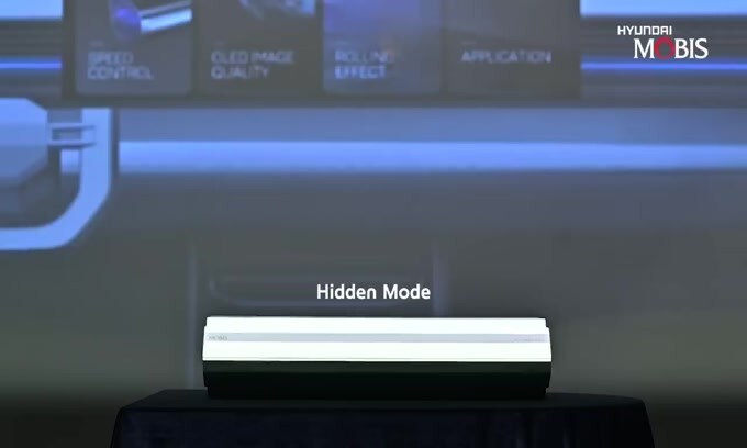 Hyundai presenta il display che si arrotola