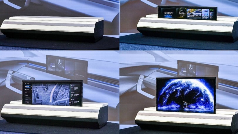 Hyundai, presentato lo schermo infotainment avvolgibile VIDEO