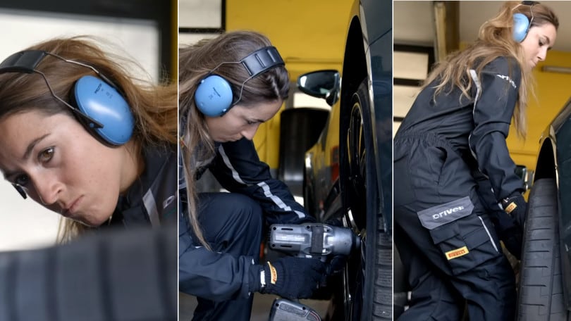 Sofia Goggia gommista per un giorno