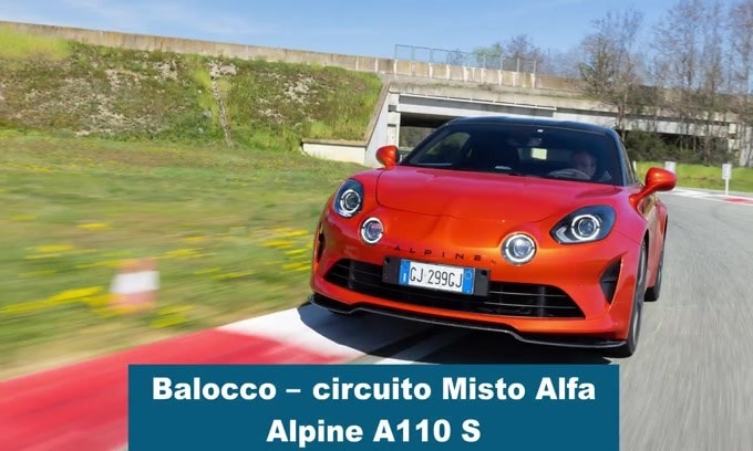 Alpine A110S, prova e hot lap