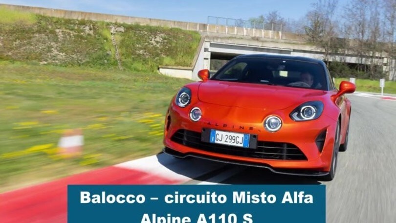 Alpine A110S, prova e hot lap