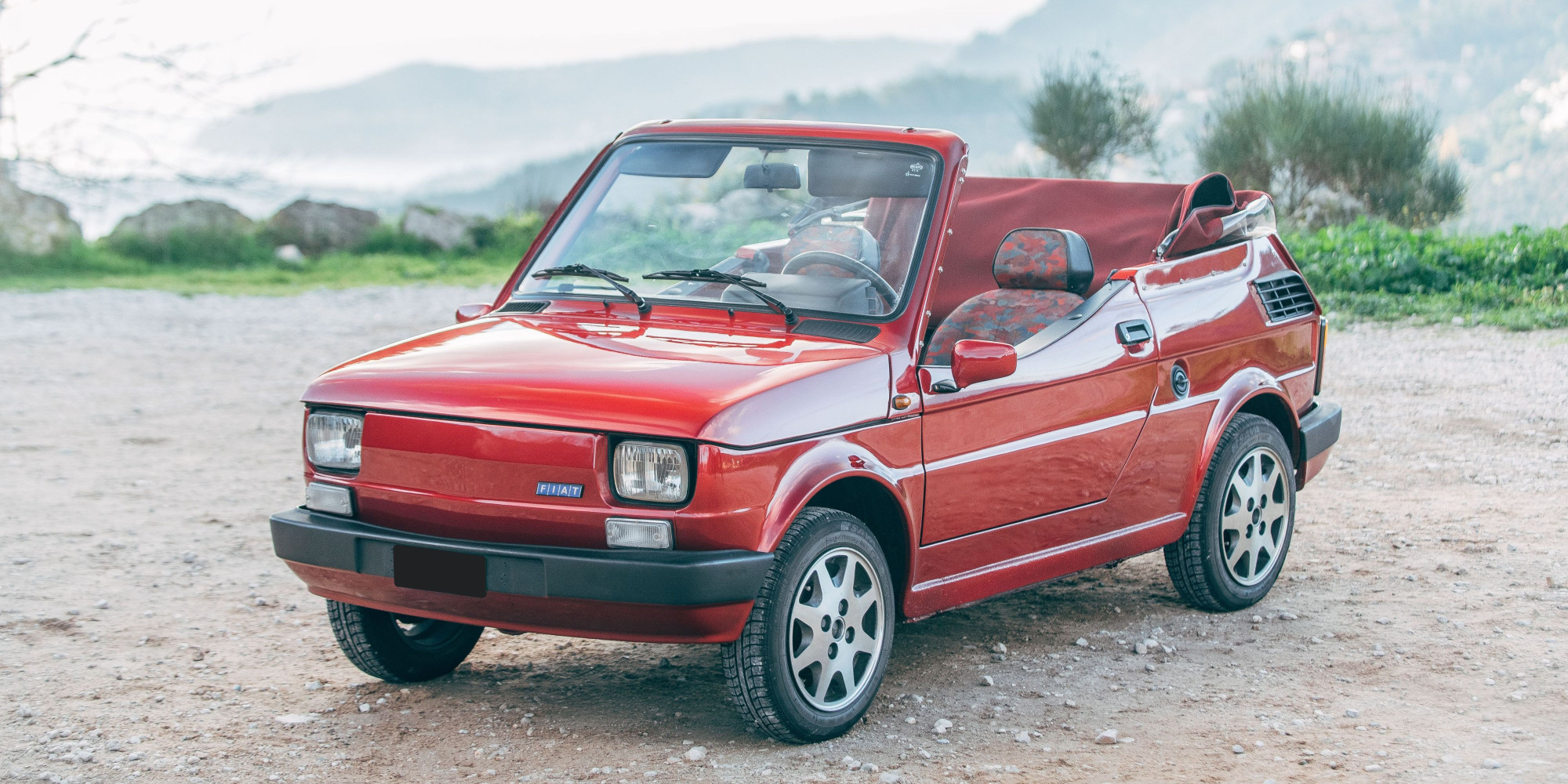 Fiat 126 Cabriolet, la spiaggia anni Novanta