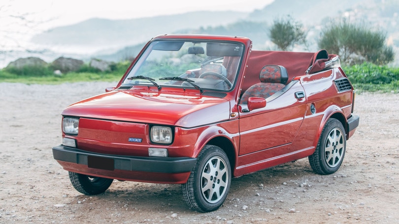 Fiat 126 Cabriolet, la spiaggia anni Novanta