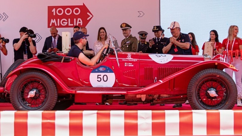 Alfa Romeo, la 6C 1750 SS Zagato del 1929 vince la Mille Miglia 2023