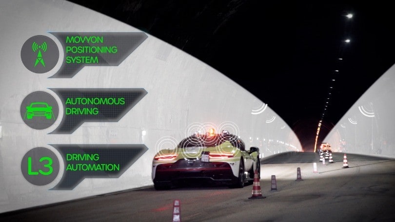 Il test della tecnologia di Movyon per la guida autonoma