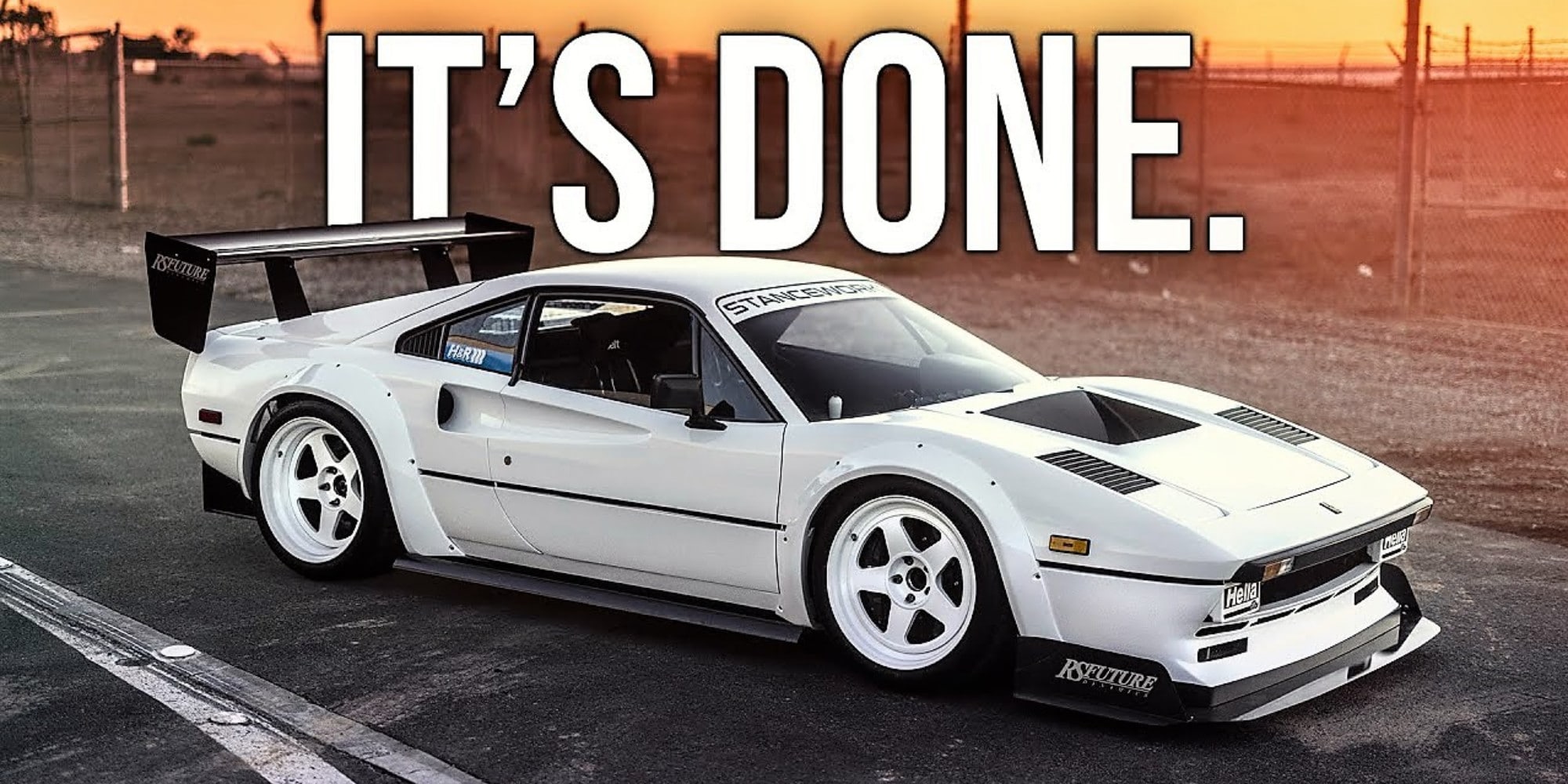 Ferrari 308 GTBi, 1.000 CV grazie al motore Honda K24 turbo
