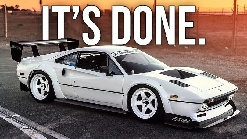 Ferrari 308 GTBi, 1.000 CV grazie al motore Honda K24 turbo