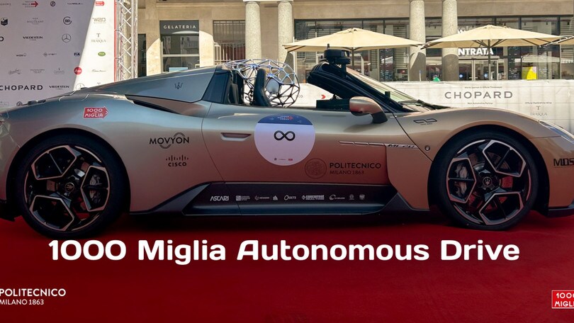 Alla 1000 Miglia 2023 c’era anche un’auto a guida autonoma