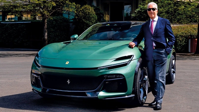 Una Purosangue per Piero Ferrari: verde come l’auto del padre Enzo