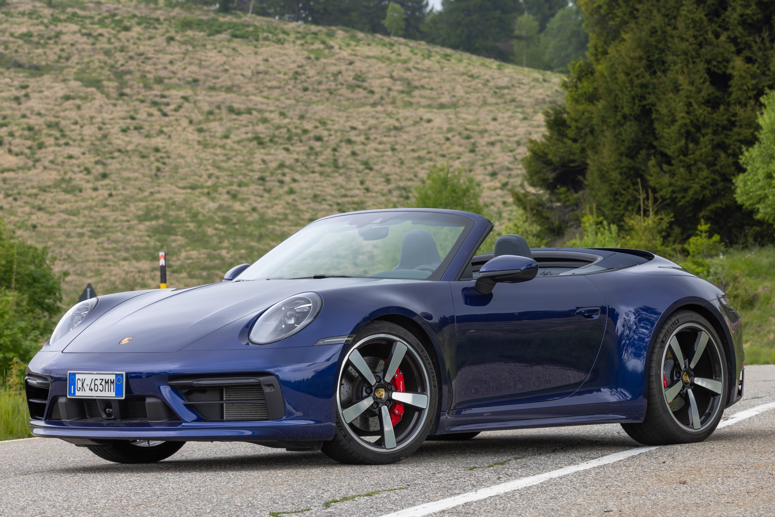 Porsche 911 Carrera 4S Cabrio, la prova al Balocco
