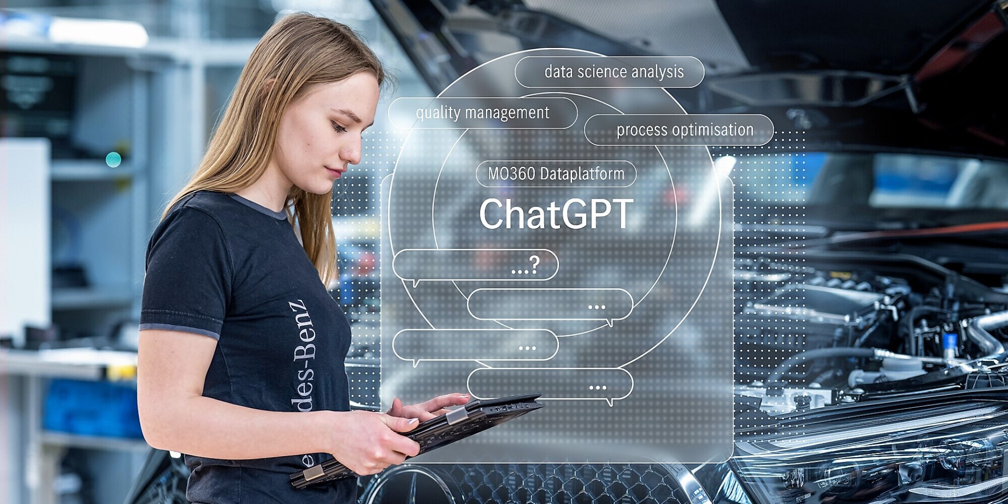 Mercedes, via ai test di ChatGPT nei processi produttivi