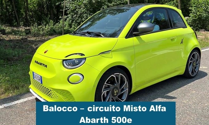 Abarth 500 E, l'holap al Balocco