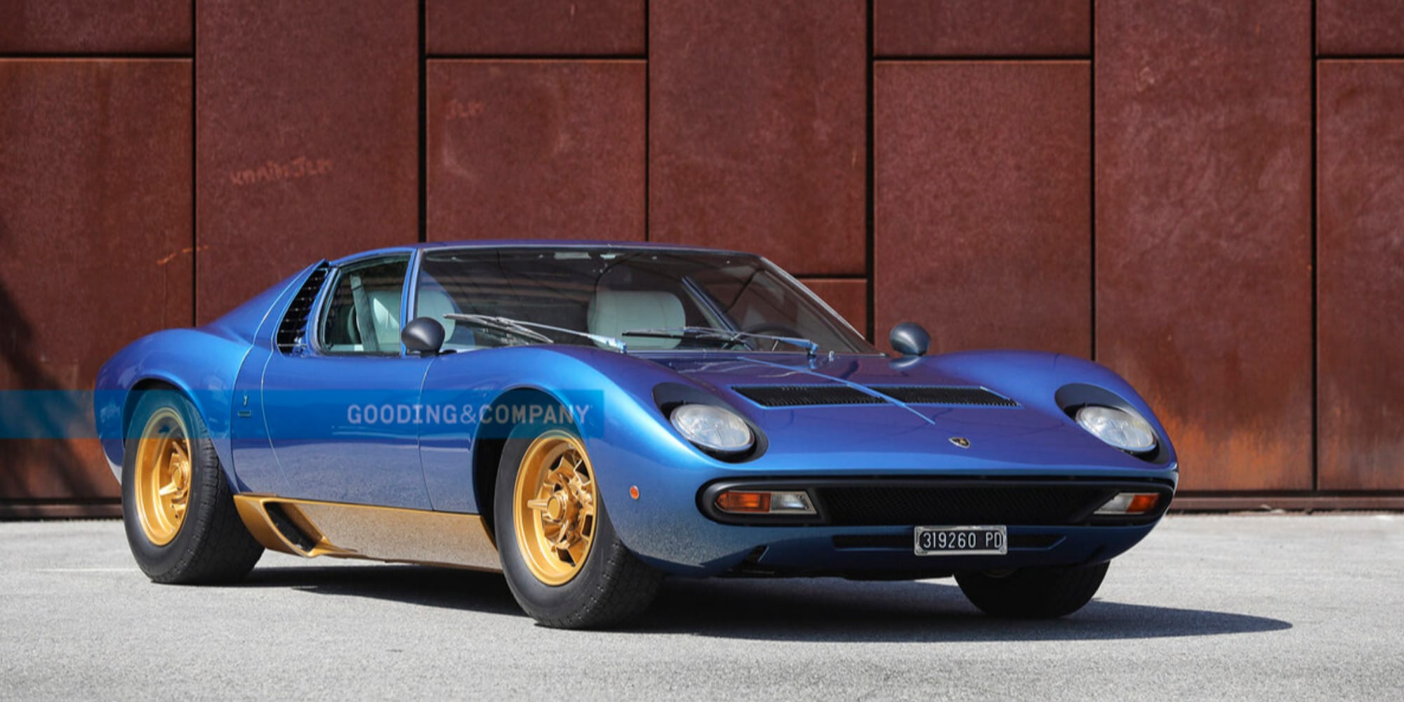 Lamborghini Miura blu e oro: una bellezza da 4 milioni di euro