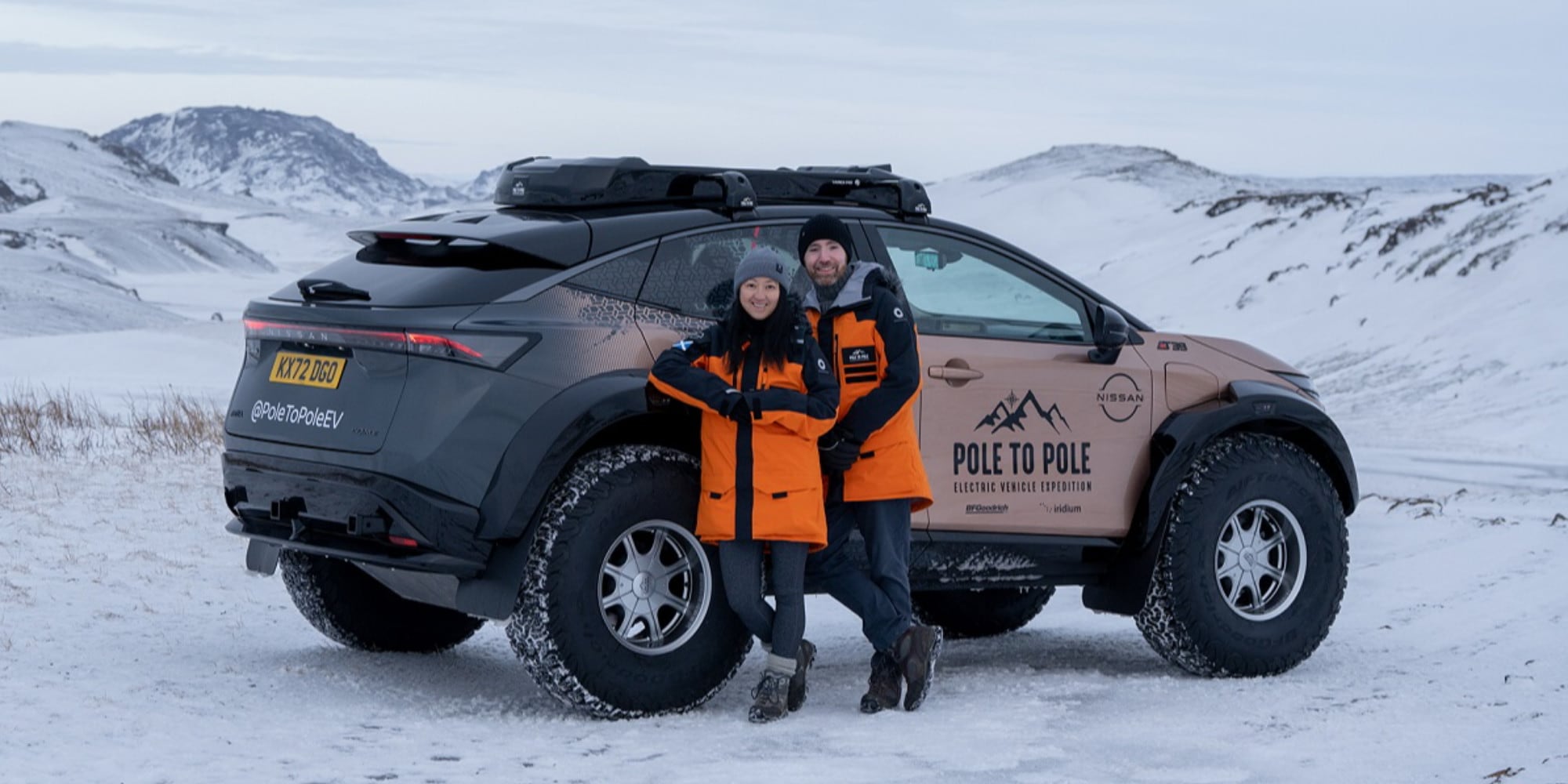 Dal Polo Nord al Polo Sud: 27.000 km con il Suv elettrico
