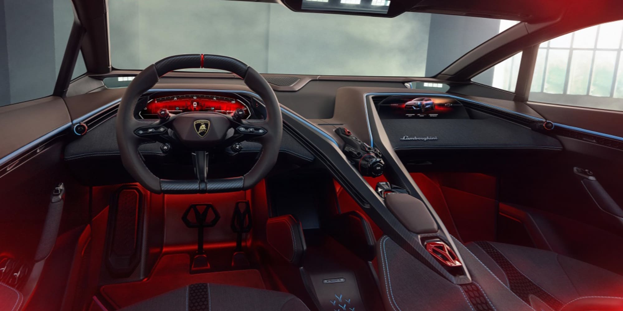 Lamborghini elettrica avrà il torque vectoring regolabile con i paddle