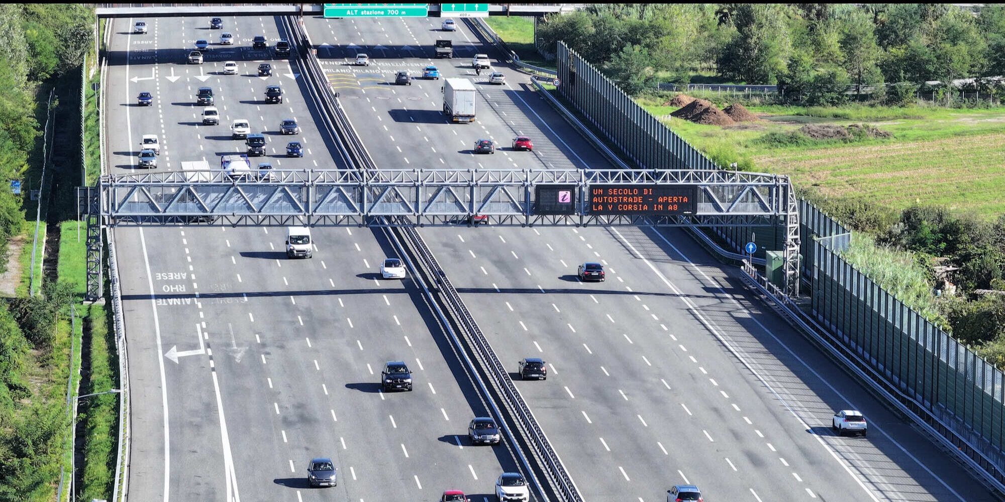 Finalmente la A8 Milano-Laghi ha un tratto a 5 corsie