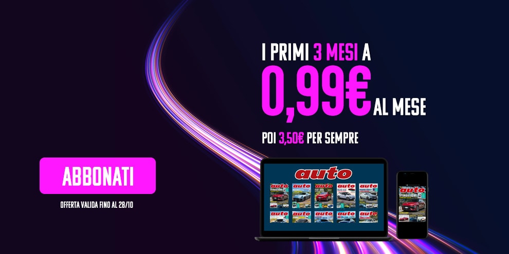 Auto, promo Abbonamento Mensile Digitale: i primi 3 mesi a soli 0,99€!