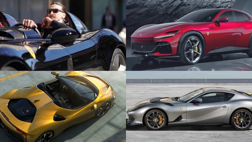 Ibrahimovic è il re delle supercar: le sue Ferrari e non solo