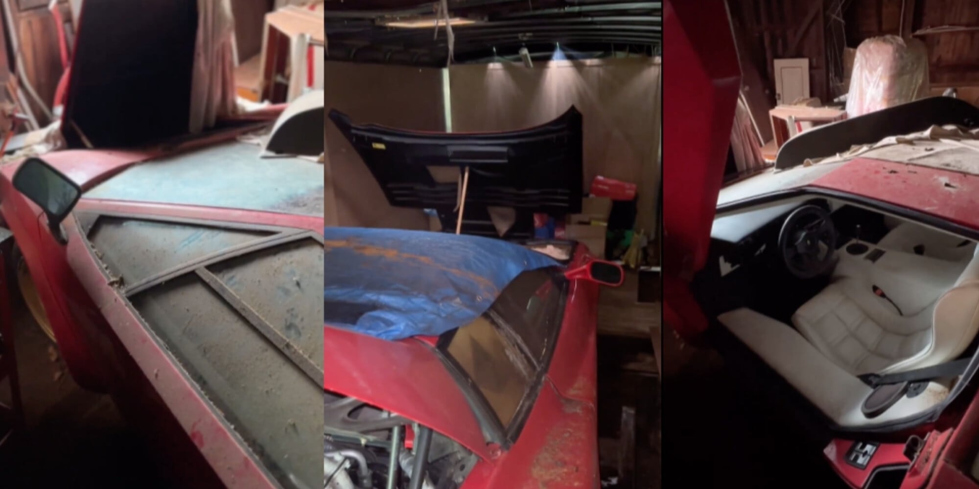 Influencer trova il container delle meraviglie con Ferrari e Lamborghini costosissime