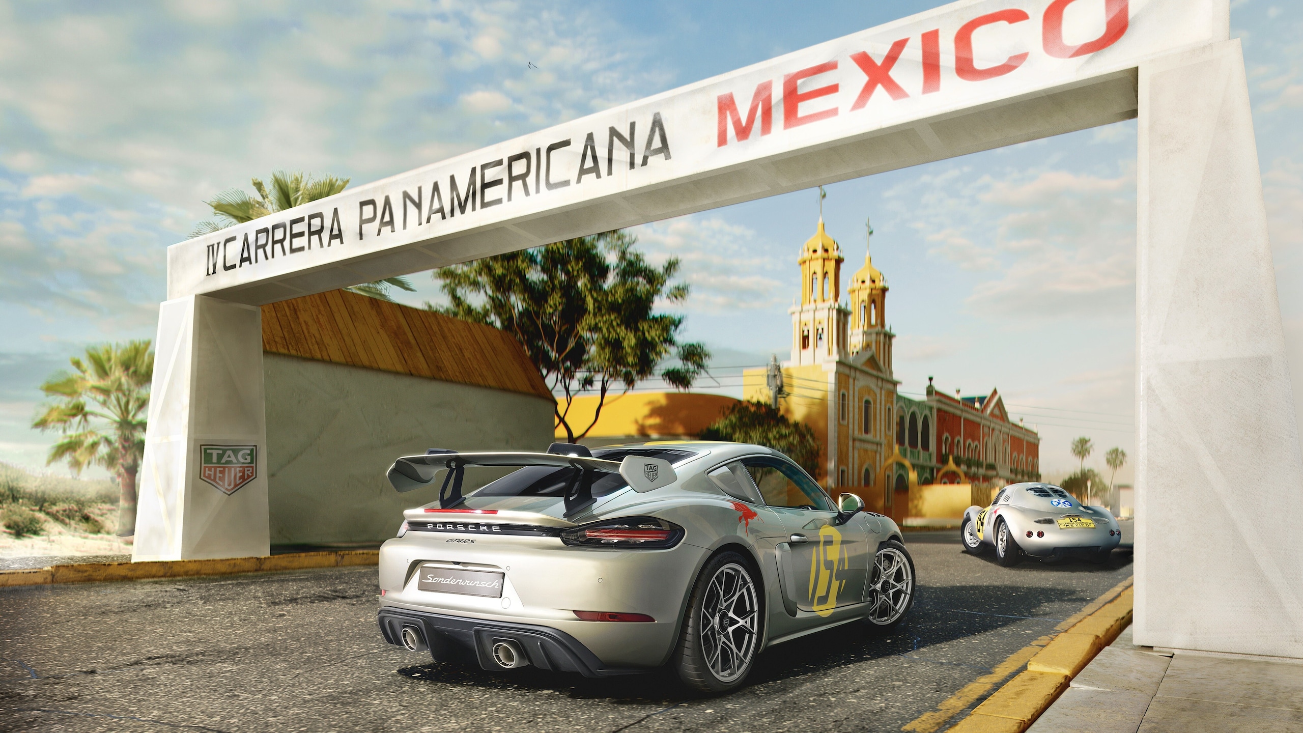 Porsche 718 Cayman GT4 RS, due esemplari celebrano la Carrera Panamericana: tutte le foto