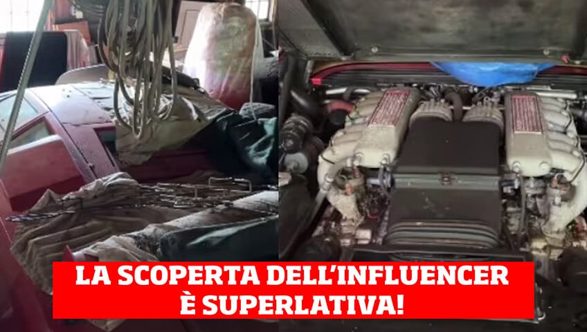 Scopre due supercar nel bosco: sono una Ferrari e una Lamborghini preziosissime
