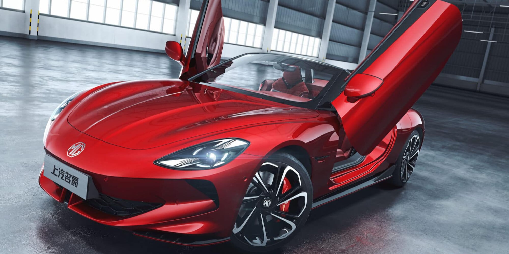 MG Cyberster, la spider elettrica in Cina costa 30.000 euro in meno