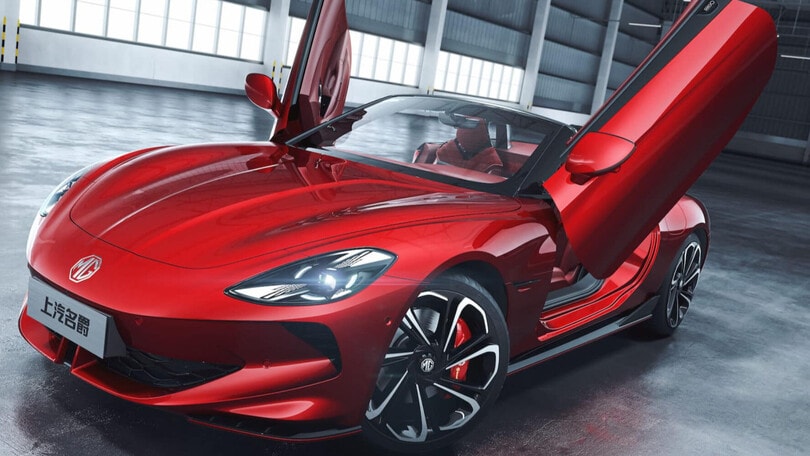 MG Cyberster, la spider elettrica in Cina costa 30.000 euro in meno