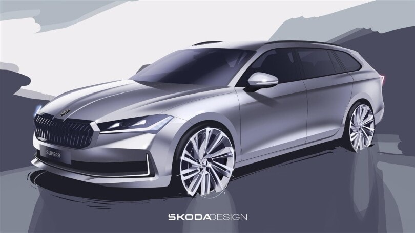Skoda, svelati i bozzetti della nuova Superb