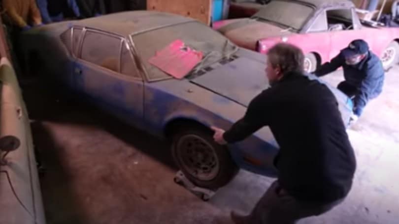 Una De Tomaso Pantera del '72 abbandonata in garage da 46 anni