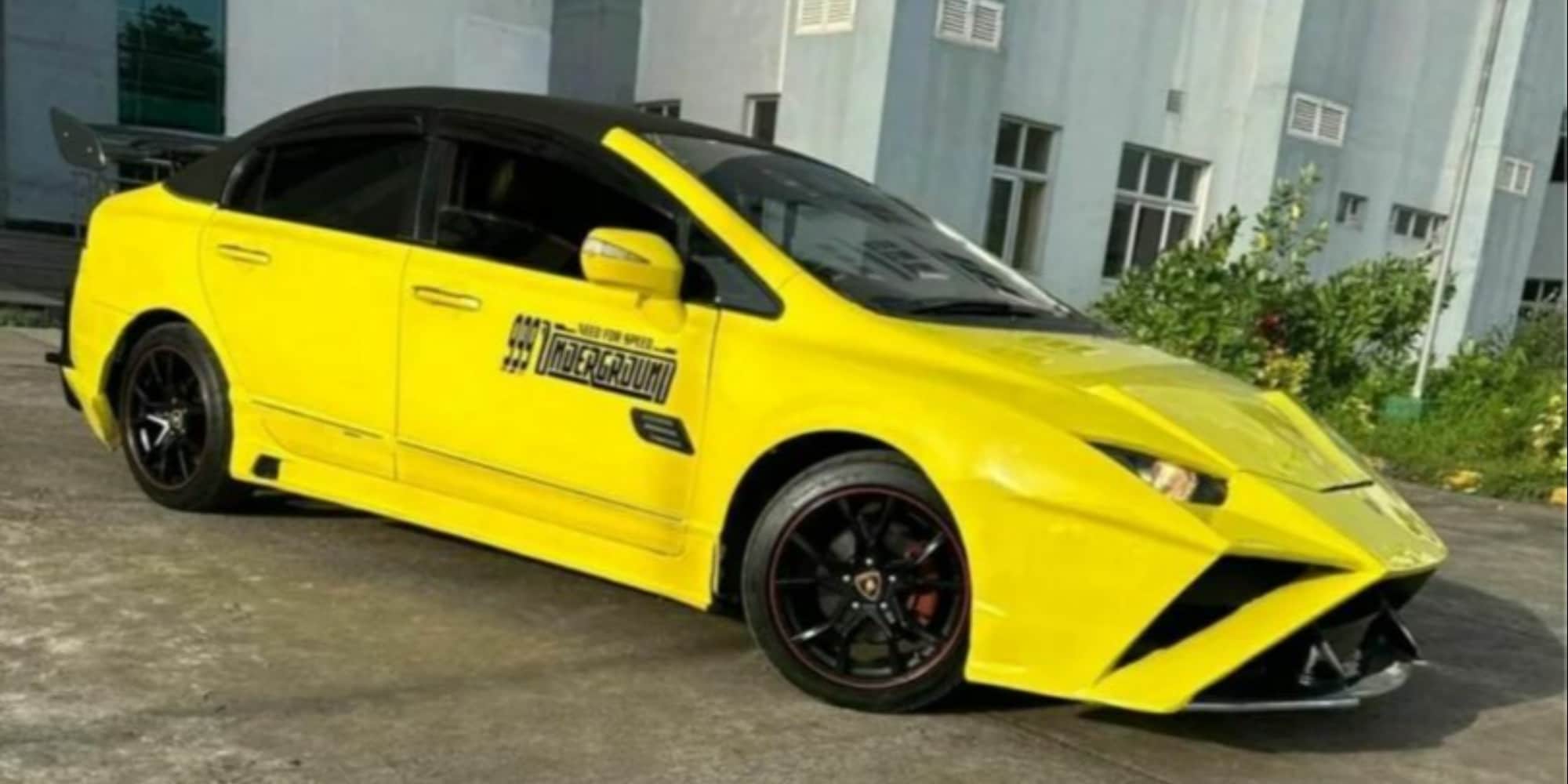La Honda Civic che si crede una Lamborghini Huracan
