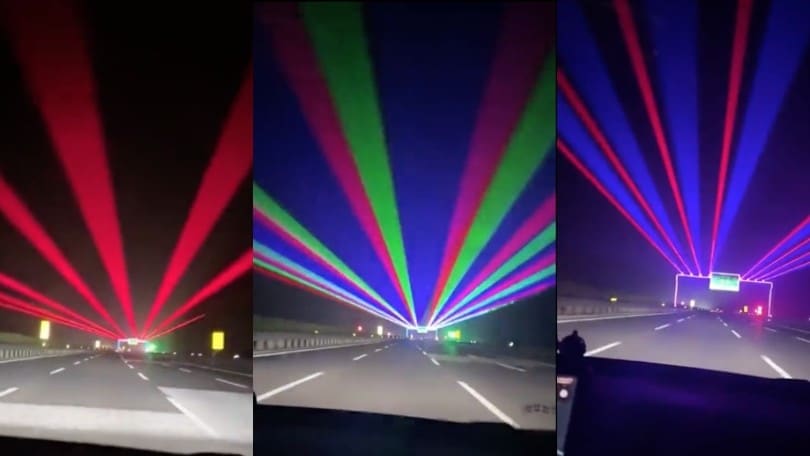 Luci psichedeliche in autostrada: il trucco per non far dormire gli automobilisti