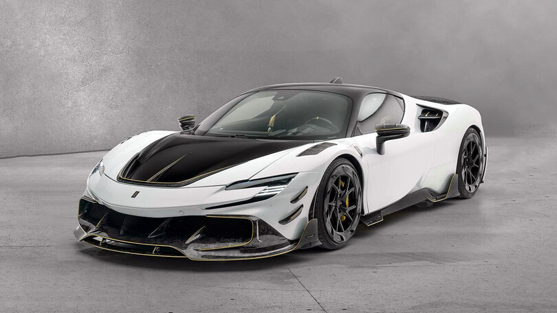 Mansory Ferrari SF90 Stradale F9XX, le foto della versione "soft kit"