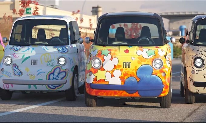 Fiat Topolino si accende con la magia Disney
