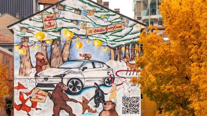 Volvo "decarbonizza" Milano Portanuova con uno speciale murale