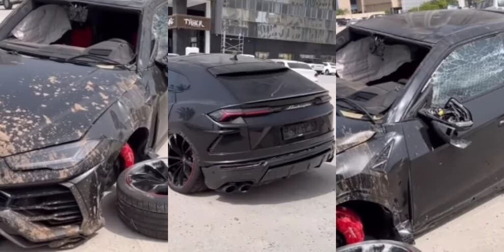C'è una Lamborghini Urus da 240mila euro distrutta per le vie di Dubai