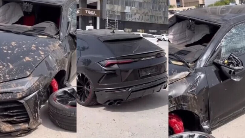 C'è una Lamborghini Urus da 240mila euro distrutta per le vie di Dubai
