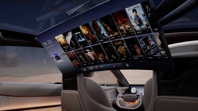 Skyworth Skyhome, l'auto con il maxischermo più grande che c'è